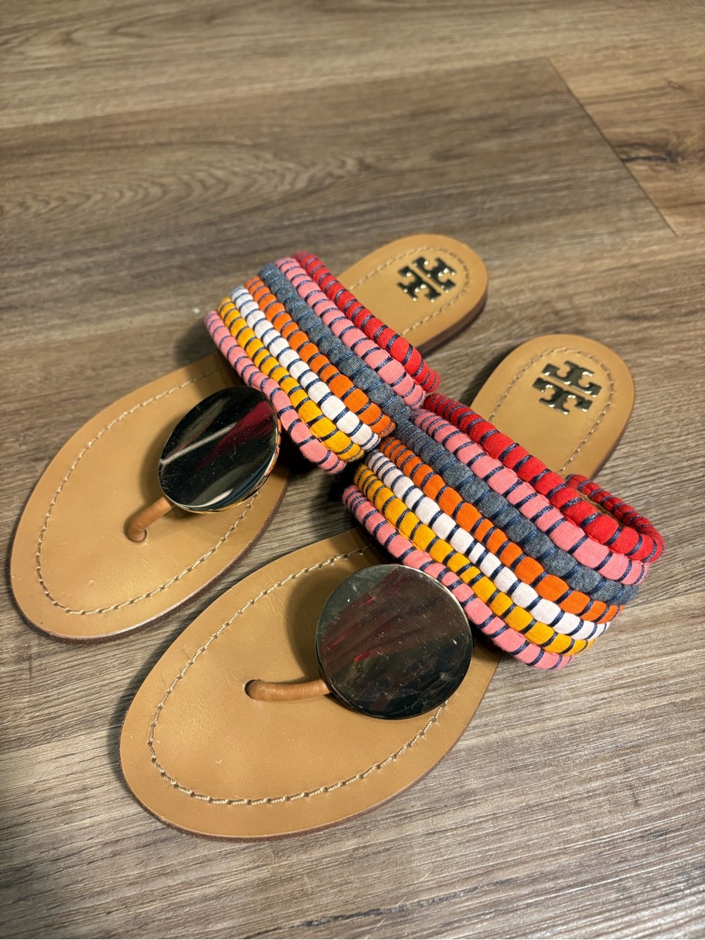 Tory Burch Patos Disc Flat Thong Sandals